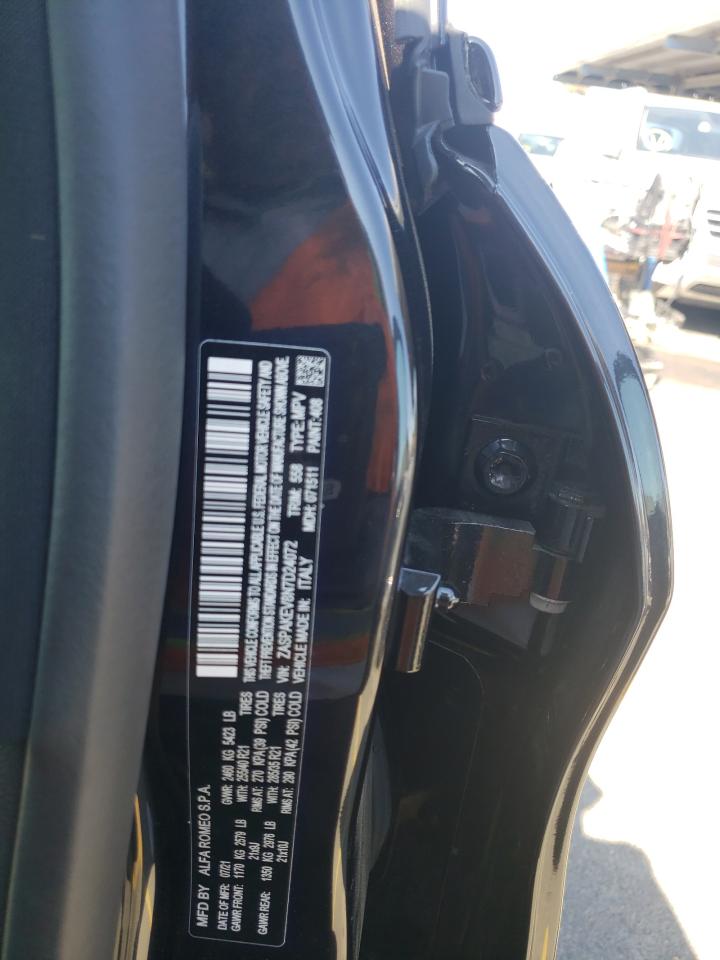 2022 Alfa Romeo Stelvio Quadrifoglio VIN: ZASPAKEV8N7D24072 Lot: 75021774