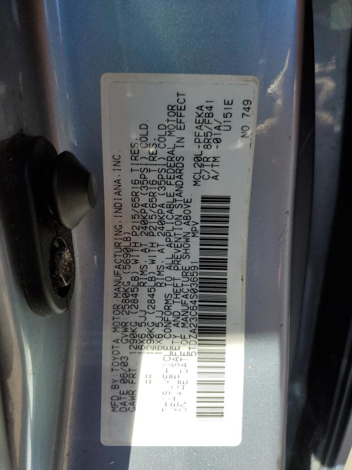 5TDZA23C64S036591 2004 Toyota Sienna Ce