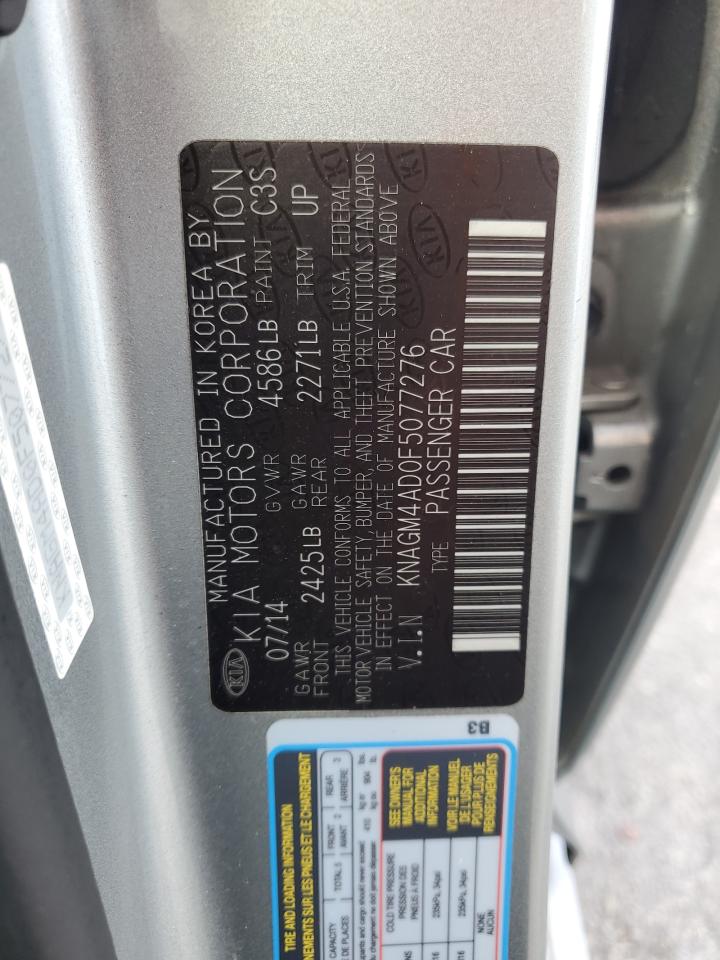 KNAGM4AD0F5077276 2015 Kia Optima Hybrid