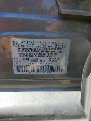 3N1AB8DVXLY206507 Nissan Sentra SR 12