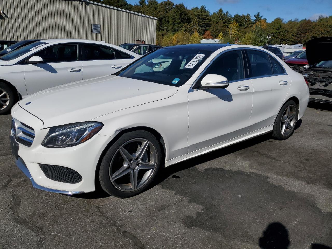 VIN 55SWF4KB1FU009975 2015 MERCEDES-BENZ C-CLASS no.1