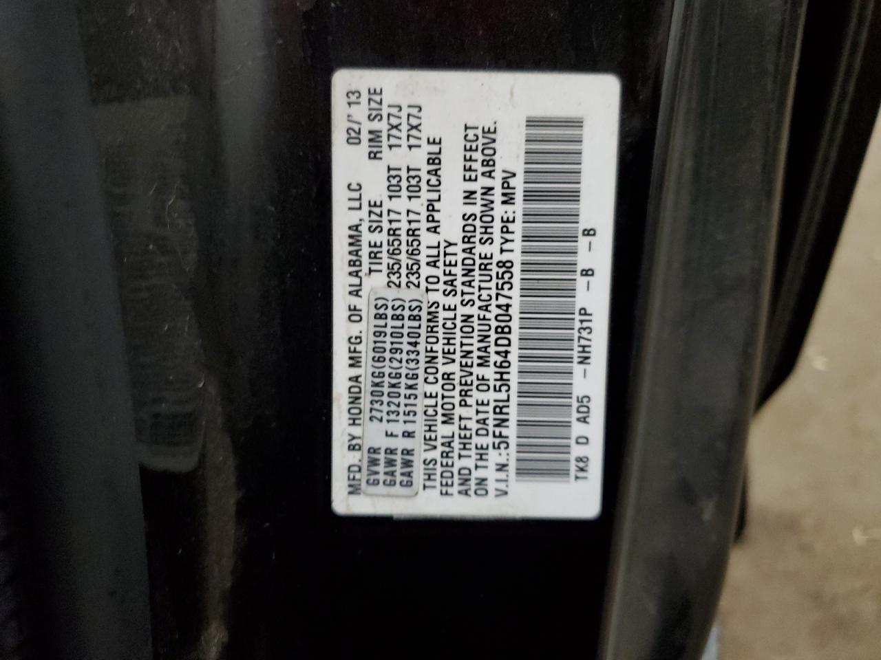 2013 Honda Odyssey - Image 15