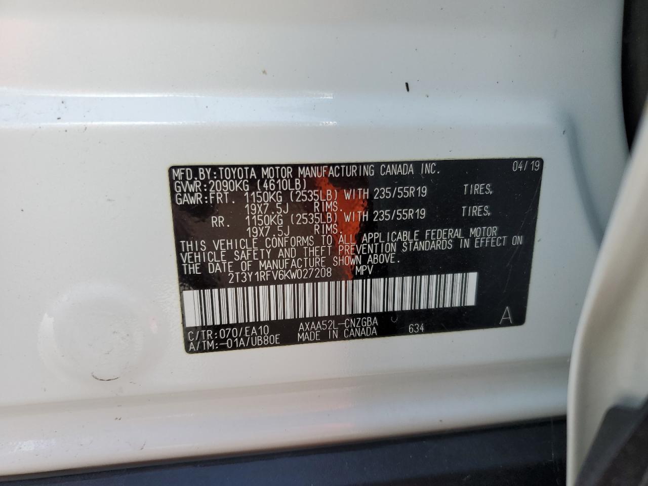 2019 Toyota RAV 4 - Image 14