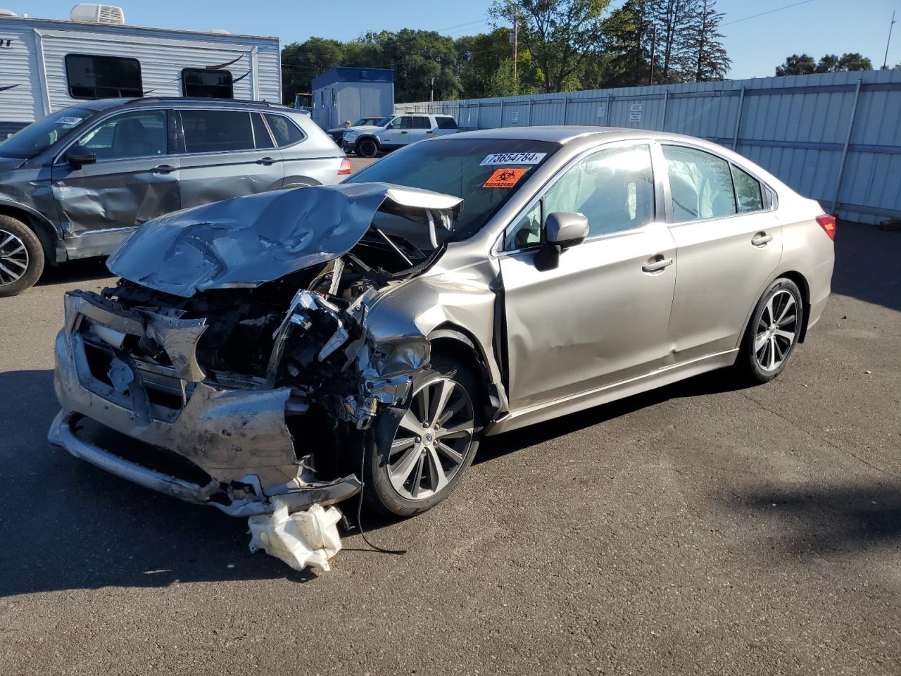 2015 Subaru Legacy 2.5I Limited VIN: 4S3BNBJ60F3038814 Lot: 73654784