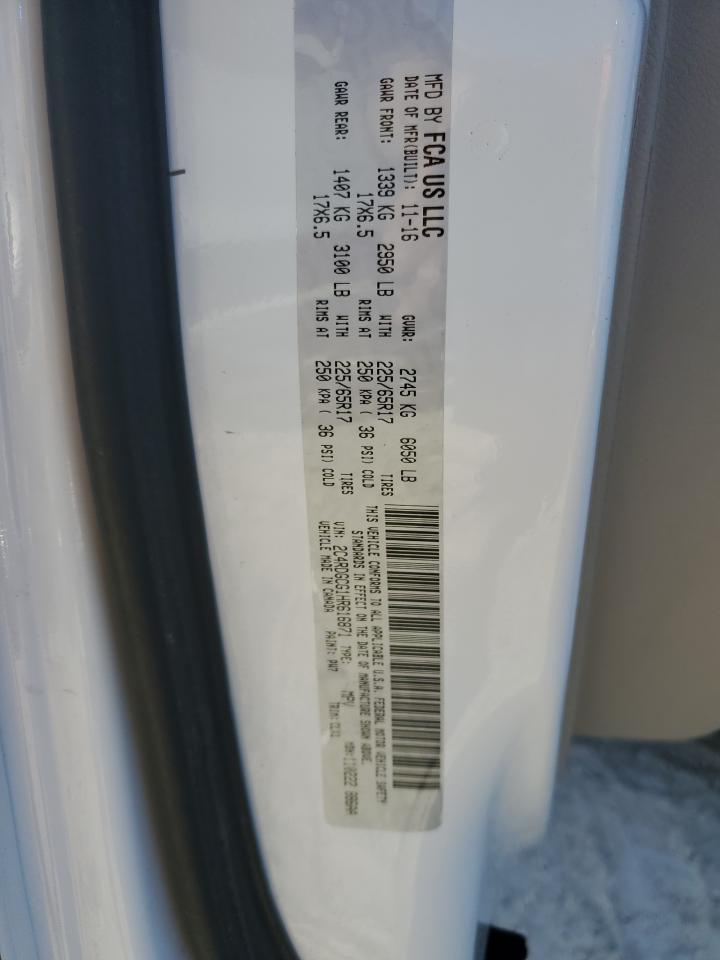 2017 Dodge Grand Caravan Sxt VIN: 2C4RDGCG1HR616871 Lot: 77428514