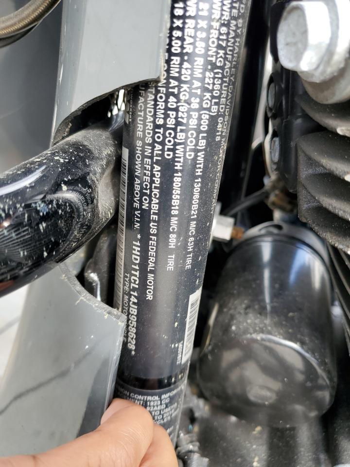 2018 Harley-Davidson Fltrxse Cvo Road Glide VIN: 1HD1TCL14JB958628 Lot: 74044394