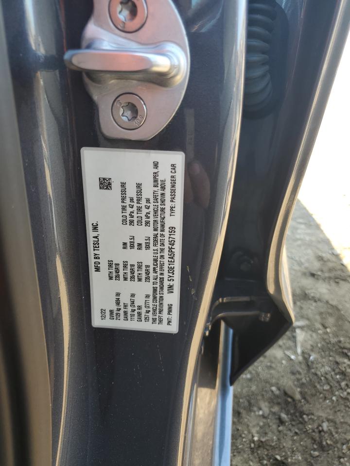 5YJ3E1EA5PF457159 2023 TESLA MODEL 3 - Image 12