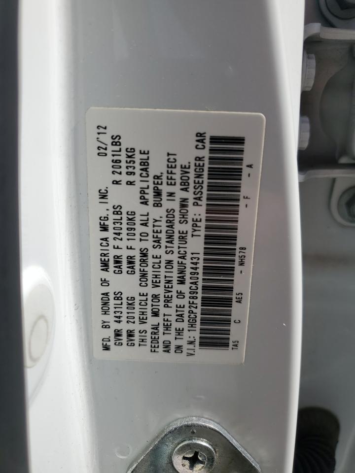 1HGCP2F89CA094431 2012 Honda Accord Exl