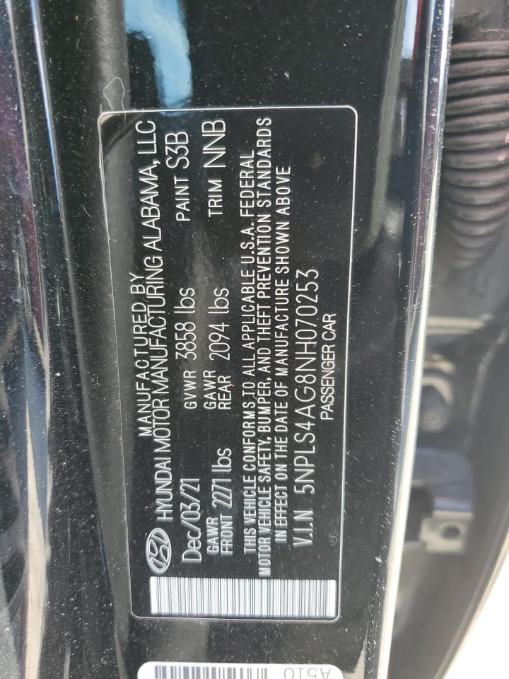 5NPLS4AG8NH070253 2022 Hyundai Elantra Sel