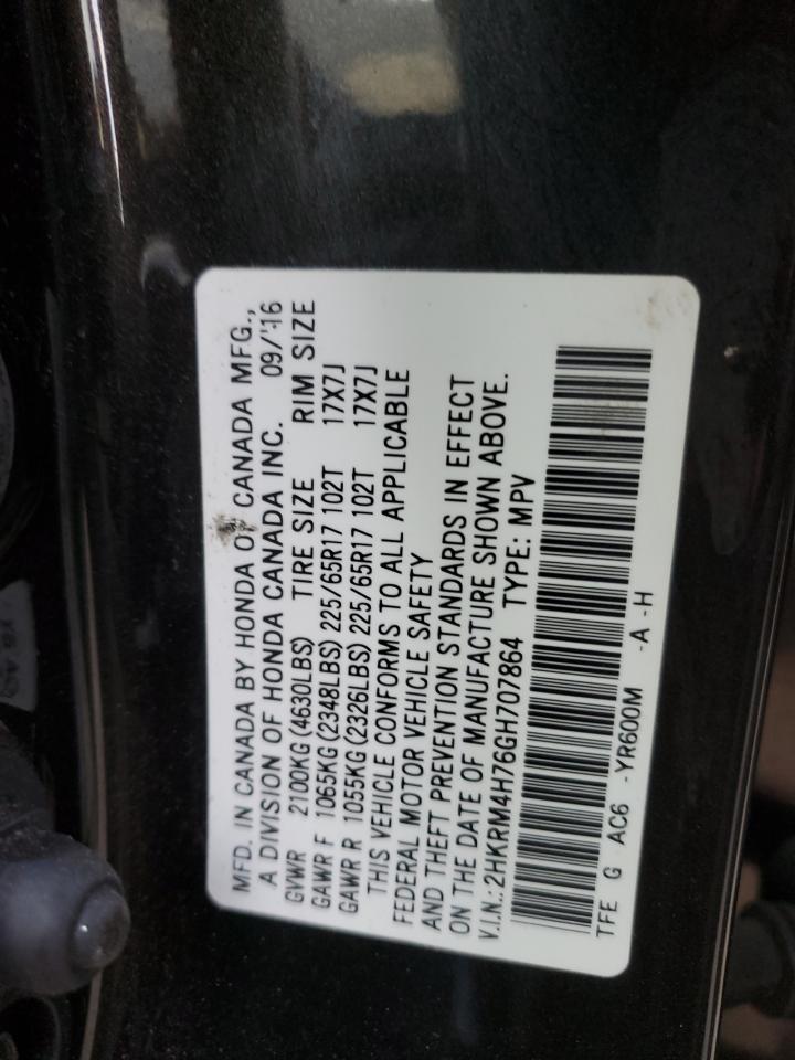 2HKRM4H76GH707864 2016 Honda Cr-V Exl