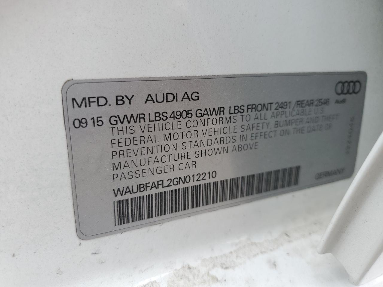 2016 Audi A4 - Image 13