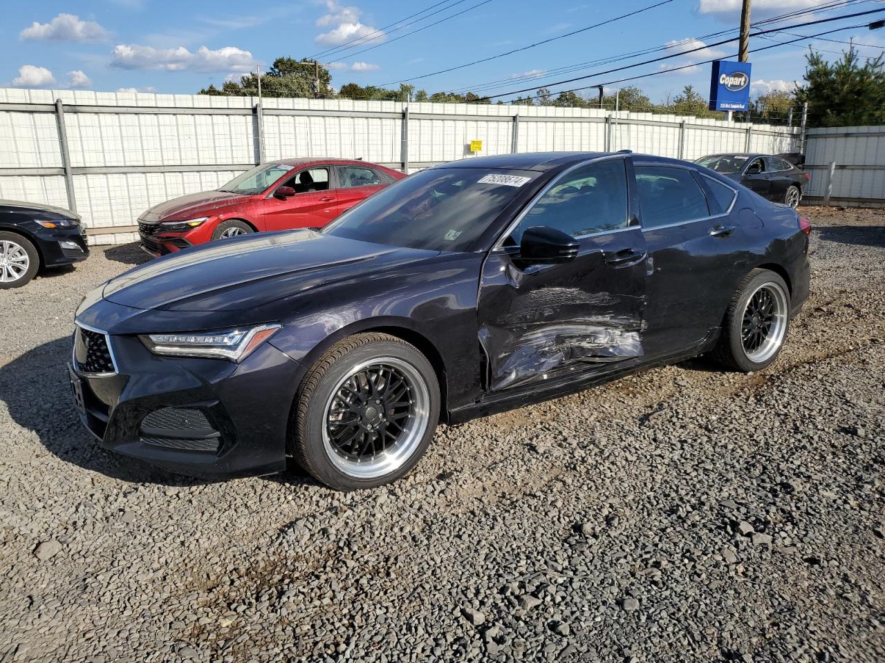 2021 Acura Tlx Technology იყიდება Hillsborough-ში, NJ - Side