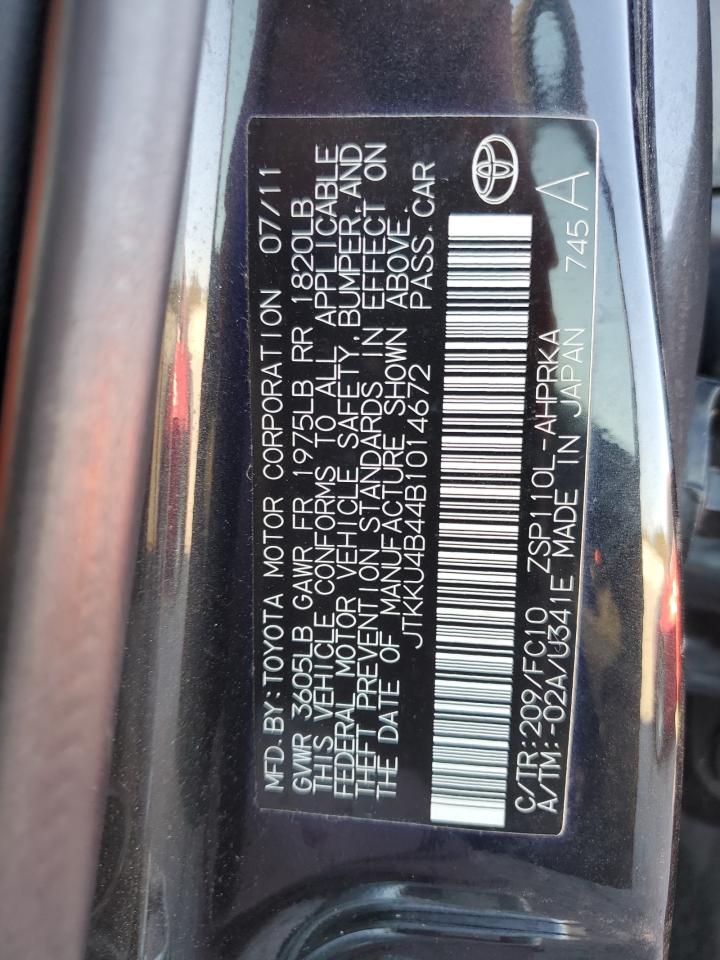 JTKKU4B44B1014672 2011 Toyota Scion Xd