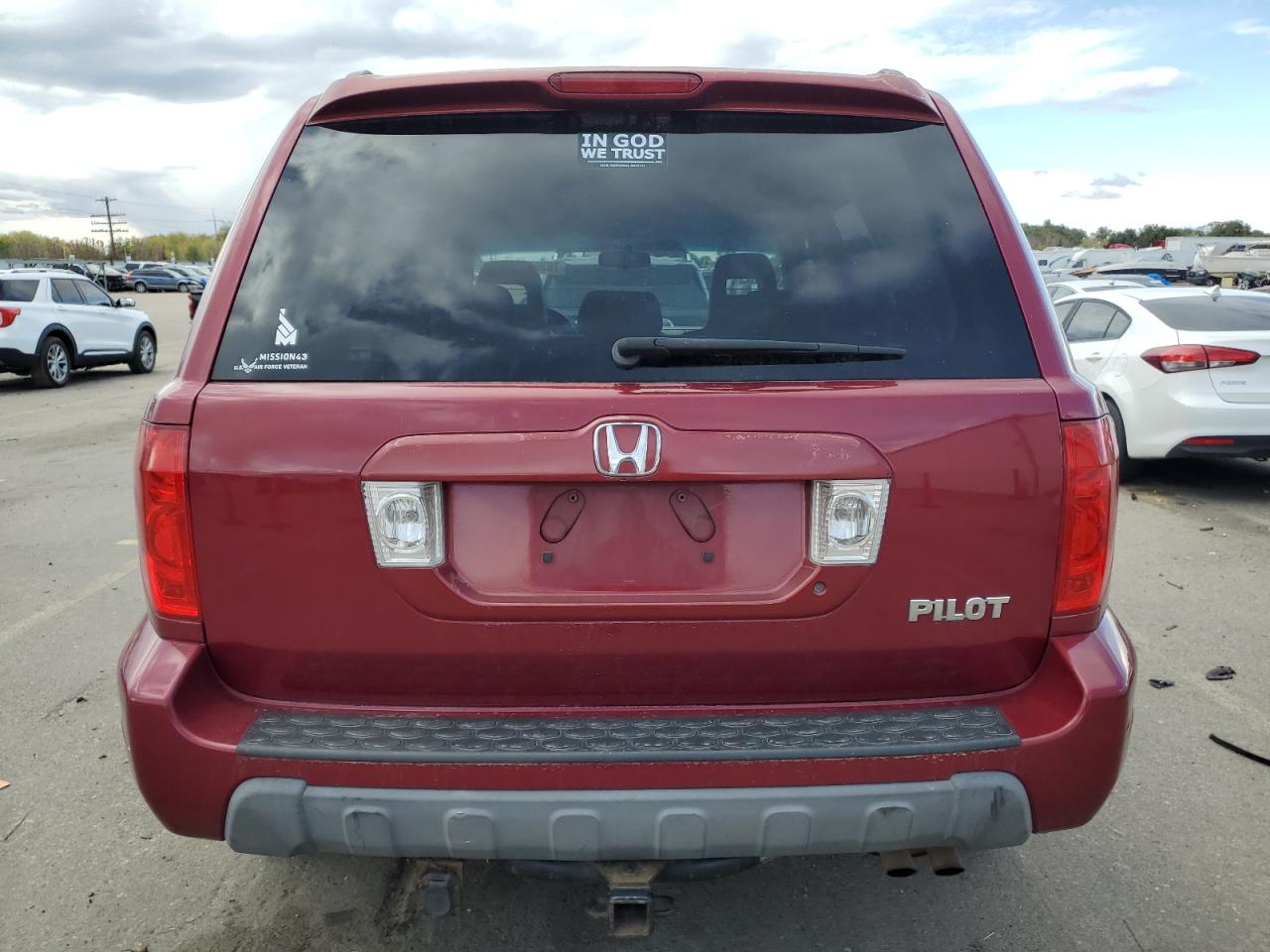 2004 Honda Pilot Exl VIN: 2HKYF18574H576670 Lot: 76397074