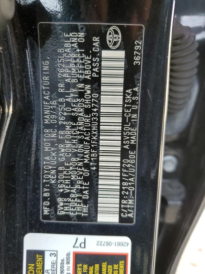 4T1BF1FKXHU334770 2017 TOYOTA CAMRY - Image 14