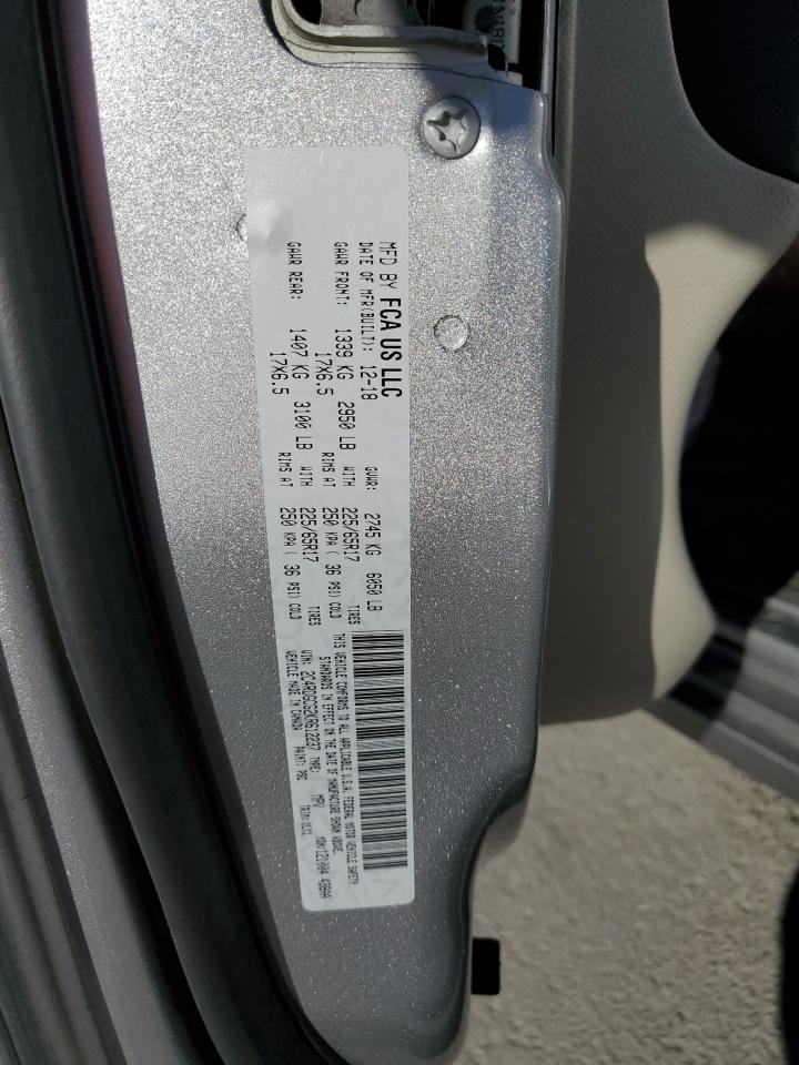 2019 Dodge Grand Caravan Sxt VIN: 2C4RDGCG2KR612237 Lot: 90363945