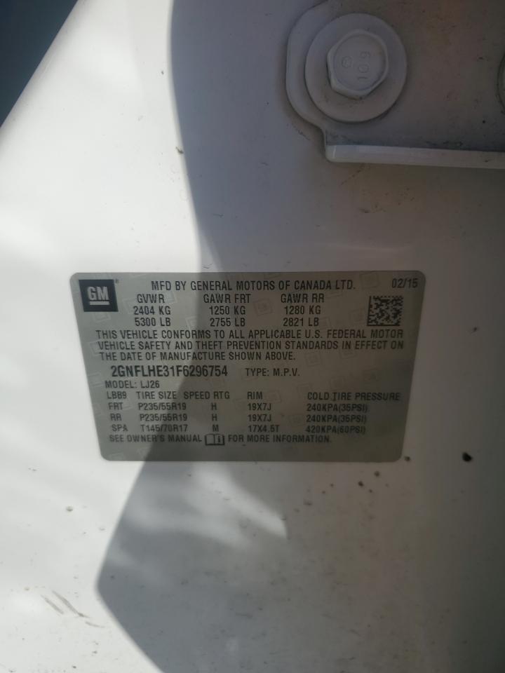 2GNFLHE31F6296754 2015 Chevrolet Equinox Ltz