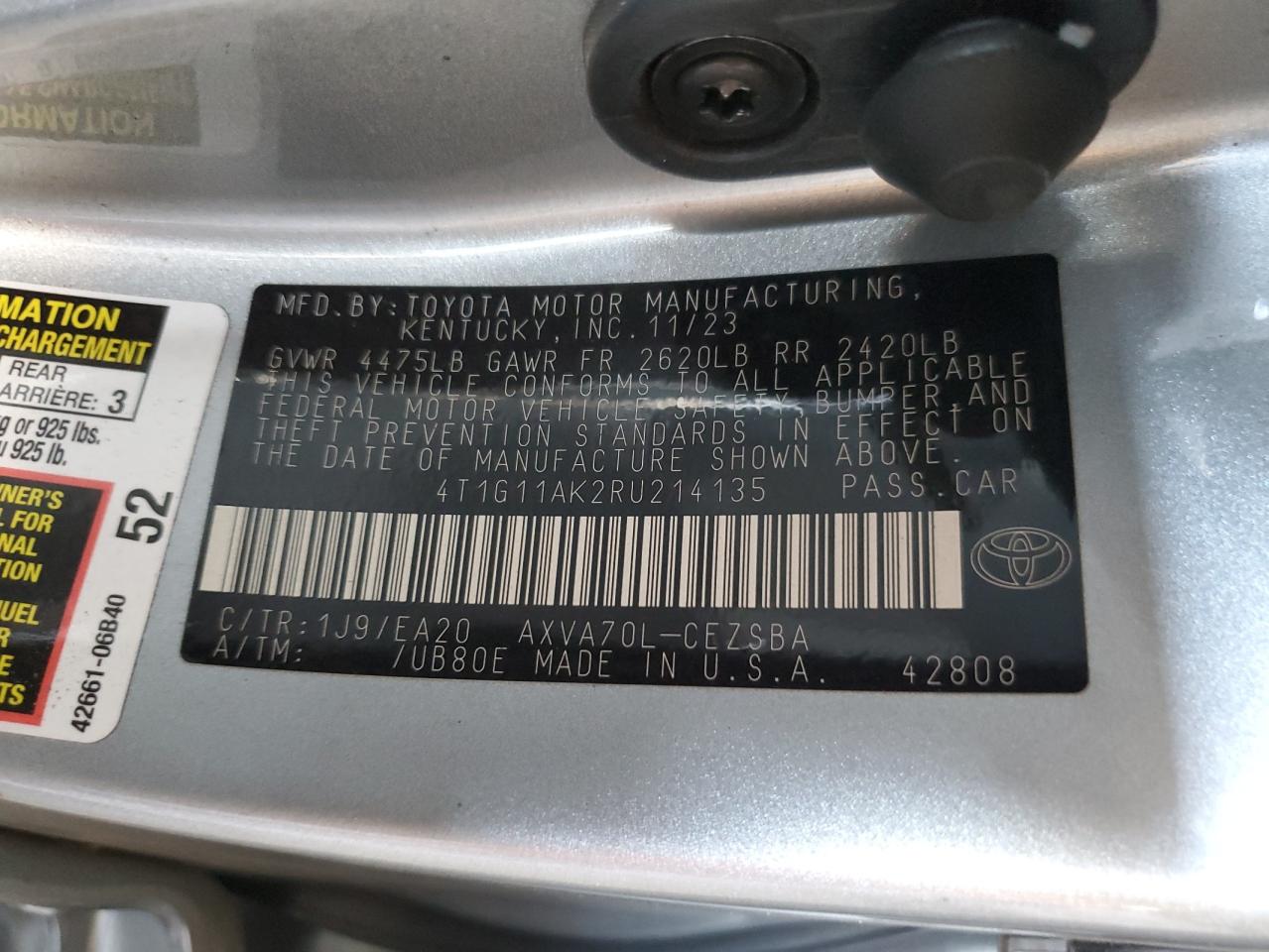 2024 Toyota Camry - Image 12