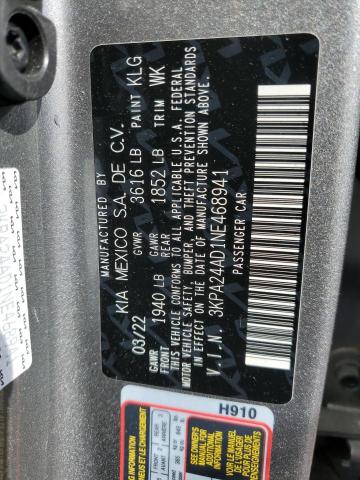 3KPA24AD1NE468941 Kia Rio LX 12