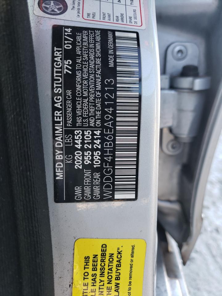 2014 Mercedes-Benz C 250 VIN: WDDGF4HB6EA941213 Lot: 76757754