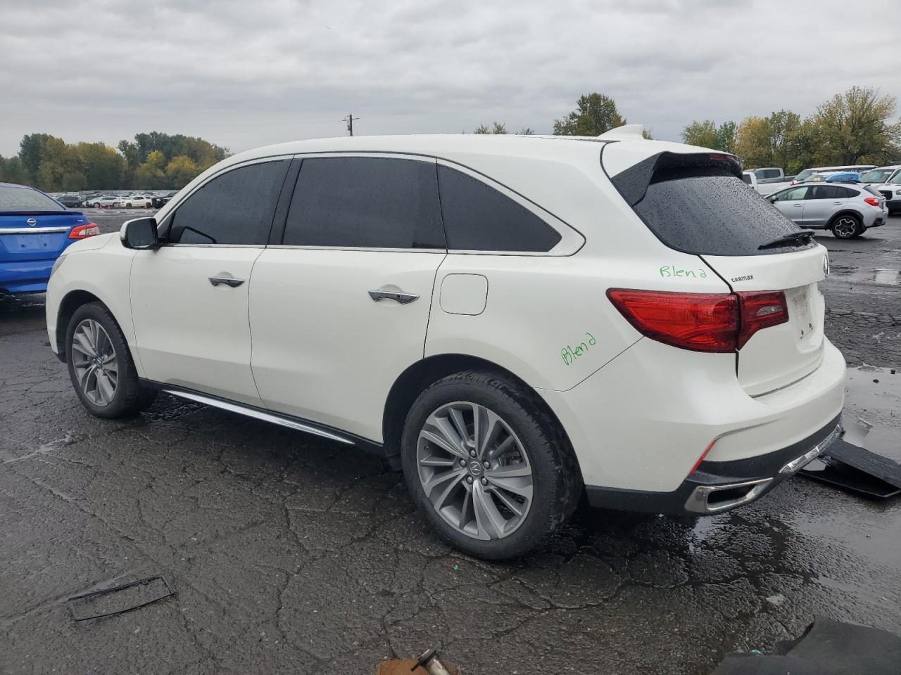 VIN 5FRYD3H56HB008608 2017 ACURA MDX no.2