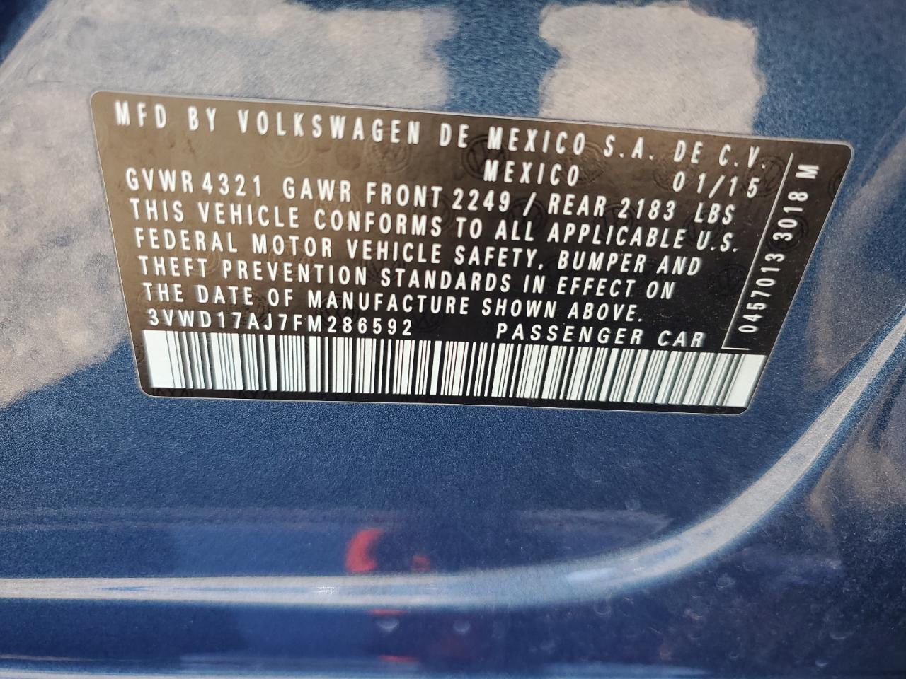 2015 Volkswagen Jetta - Image 14