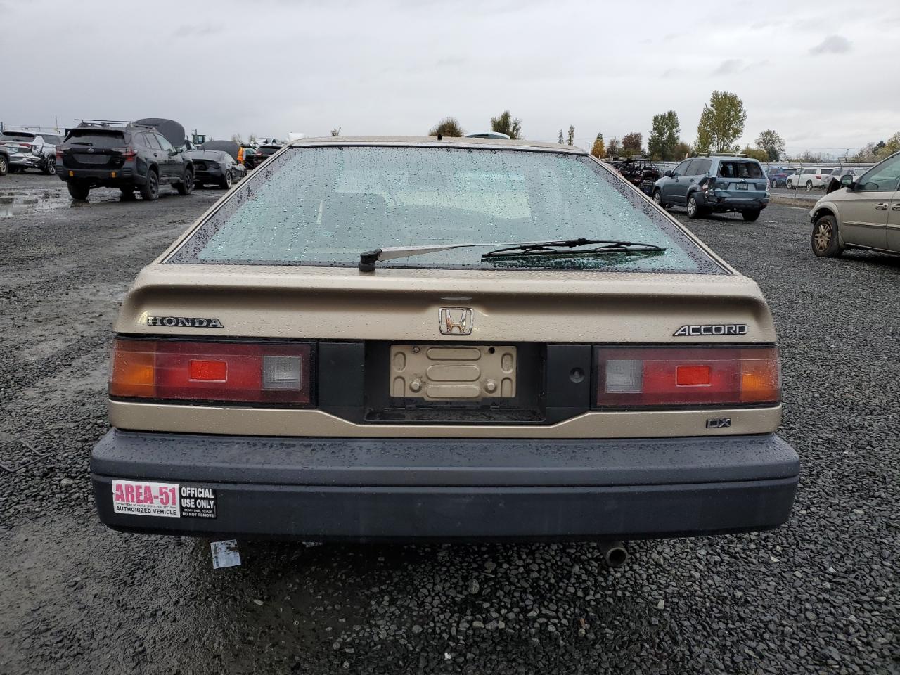 1989 Honda Accord Dx VIN: JHMCA546XKC007463 Lot: 78849244