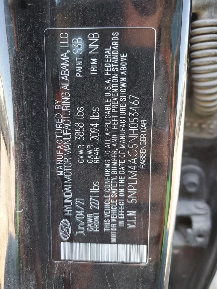 5NPLM4AG5NH053467 2022 Hyundai Elantra Sel