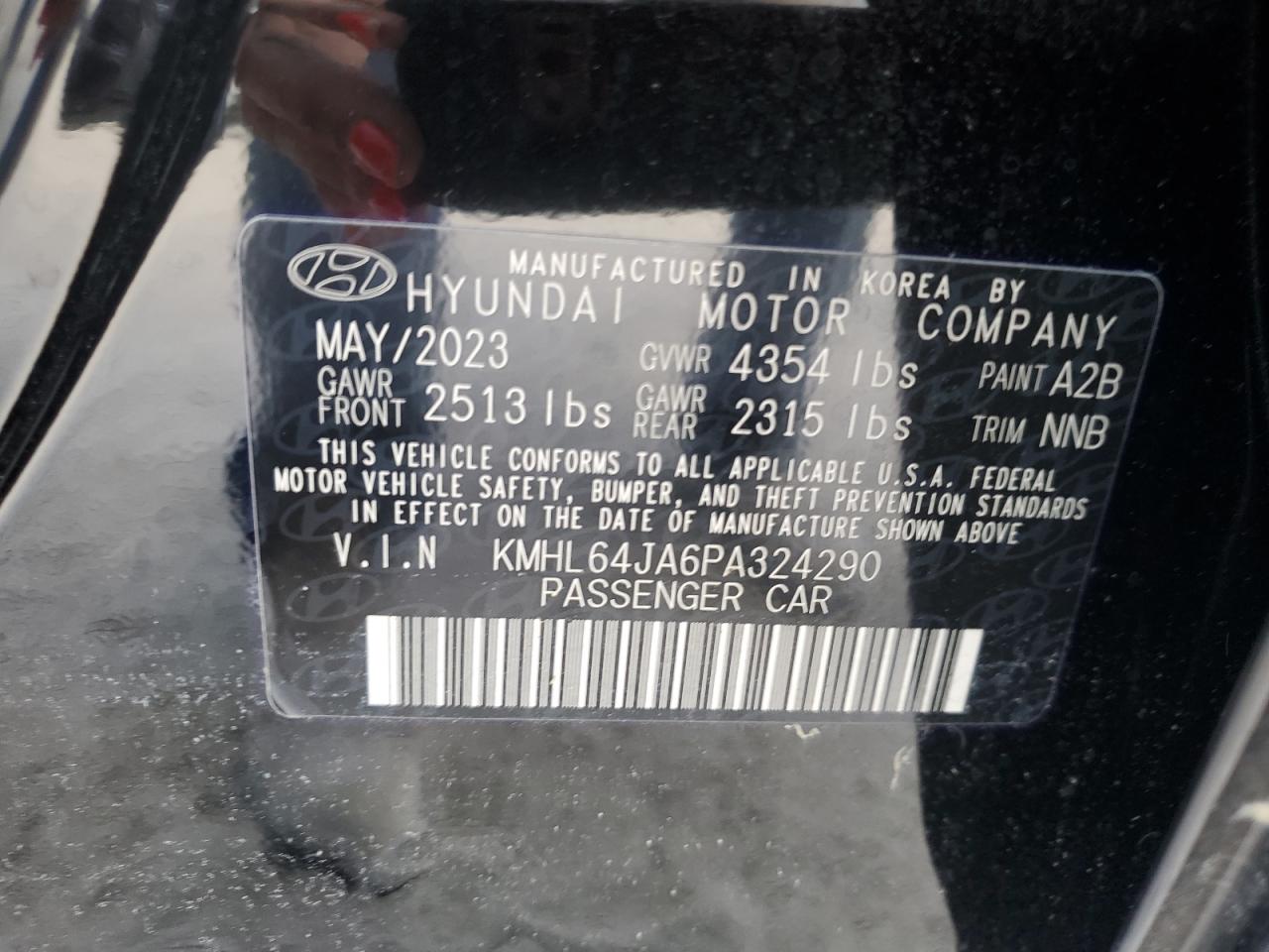 KMHL64JA6PA324290 2023 Hyundai Sonata Sel