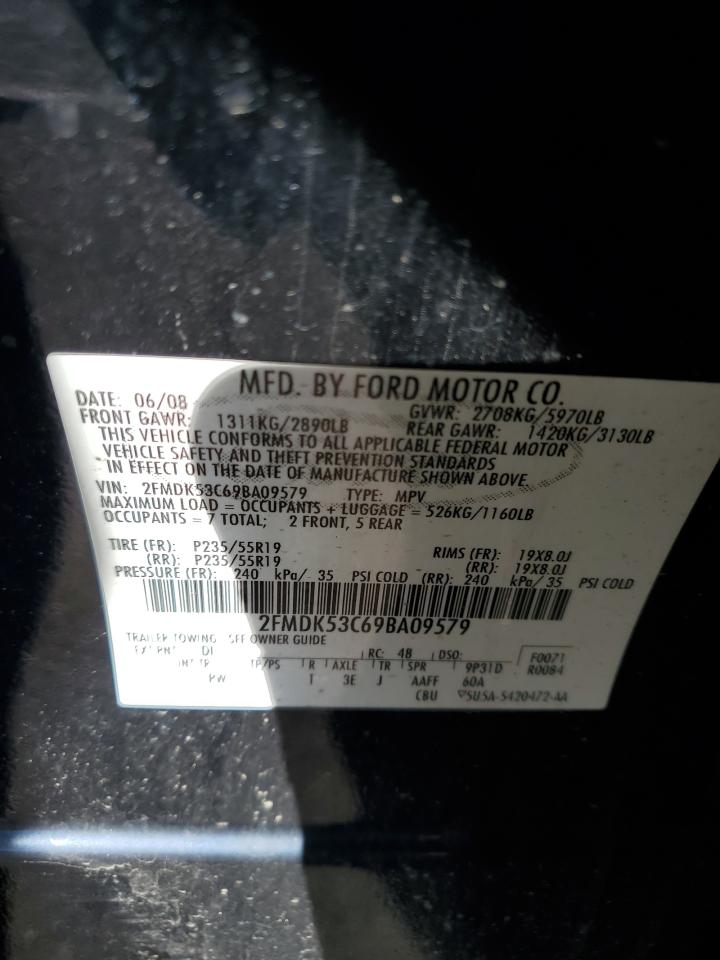 2FMDK53C69BA09579 2009 Ford Flex Limited