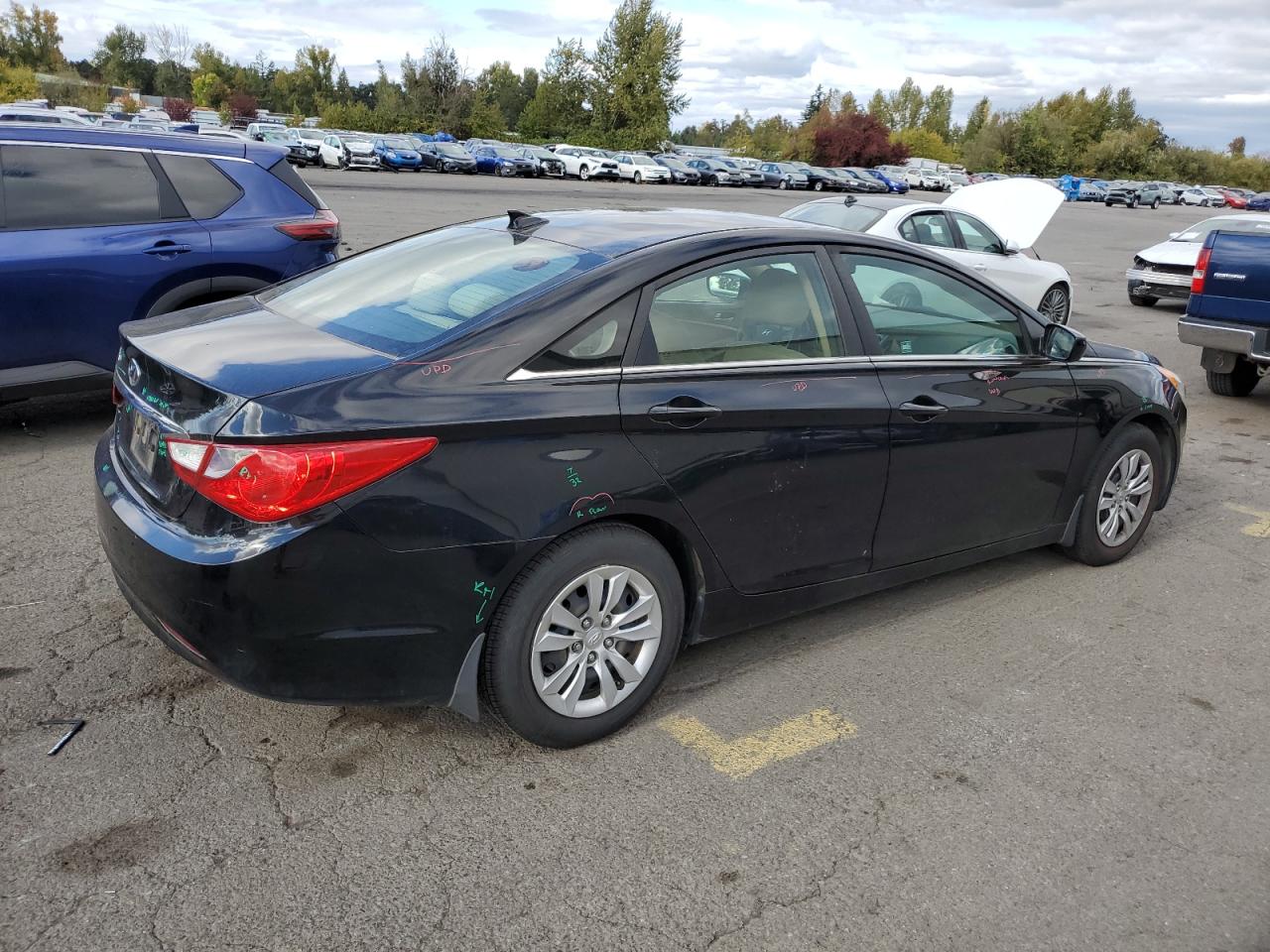 2013 Hyundai Sonata Gls VIN: 5NPEB4AC9DH590658 Lot: 76054354