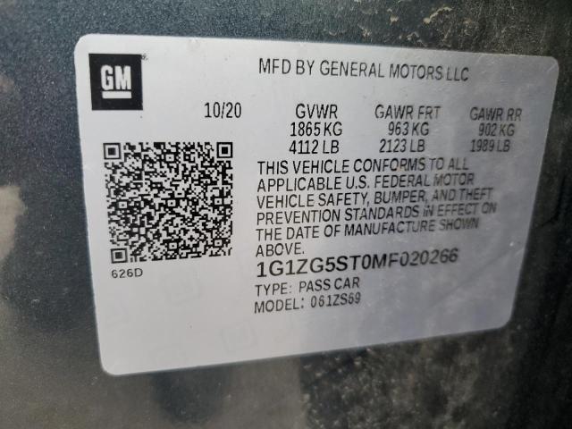 1G1ZG5ST0MF020266 Chevrolet Malibu RS 12