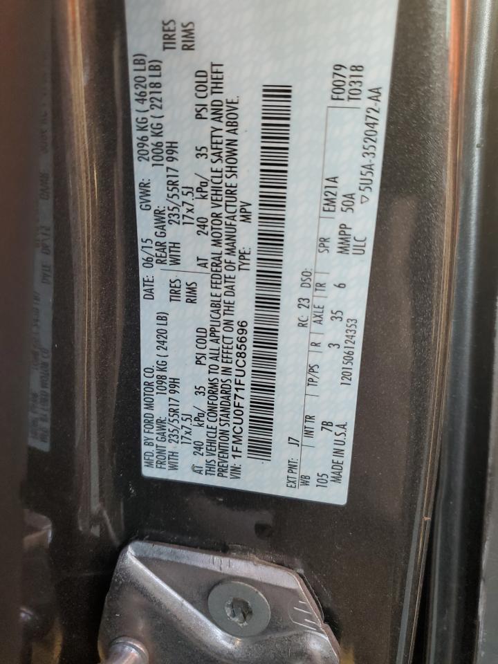 1FMCU0F71FUC85696 2015 Ford Escape S