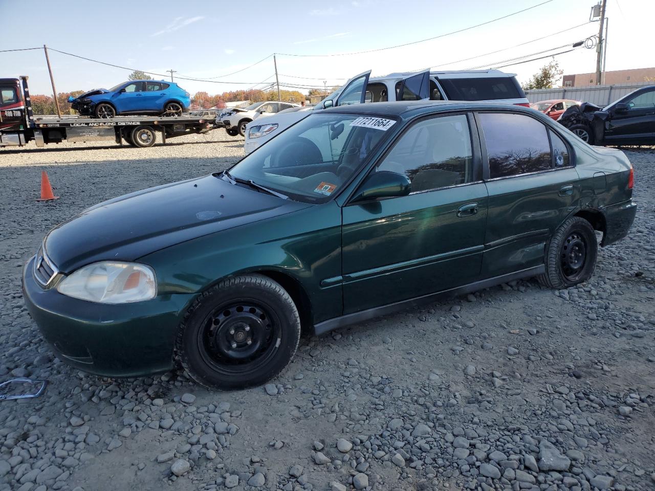 2000 Honda Civic Base VIN: 2HGEJ6610YH588495 Lot: 77211664