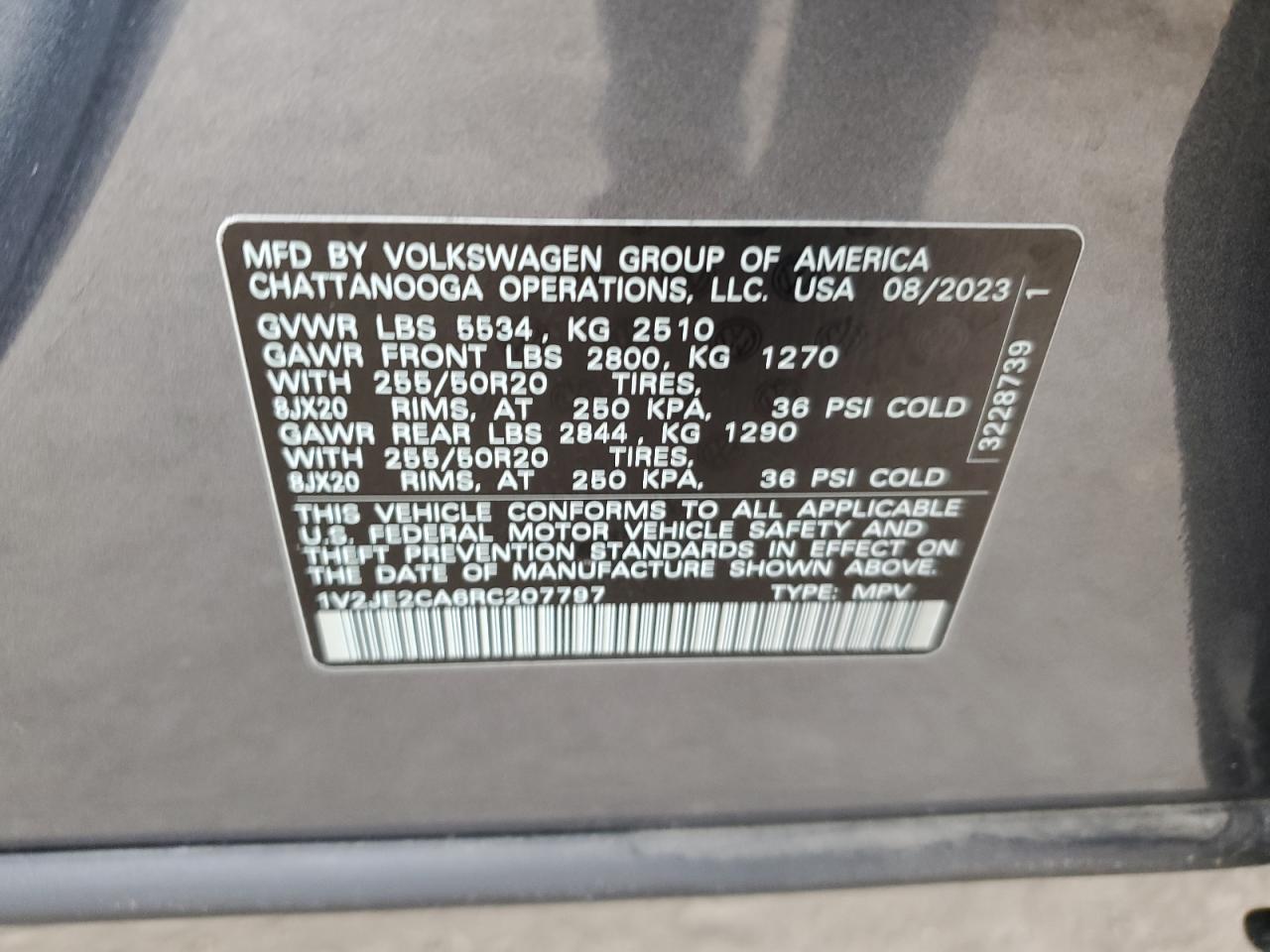 1V2JE2CA6RC207797 2024 VOLKSWAGEN ATLAS - Image 13