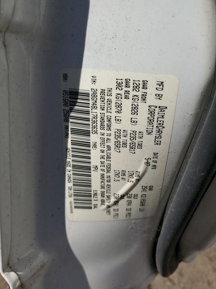 2A8GM48L17R363635 2007 Chrysler Pacifica