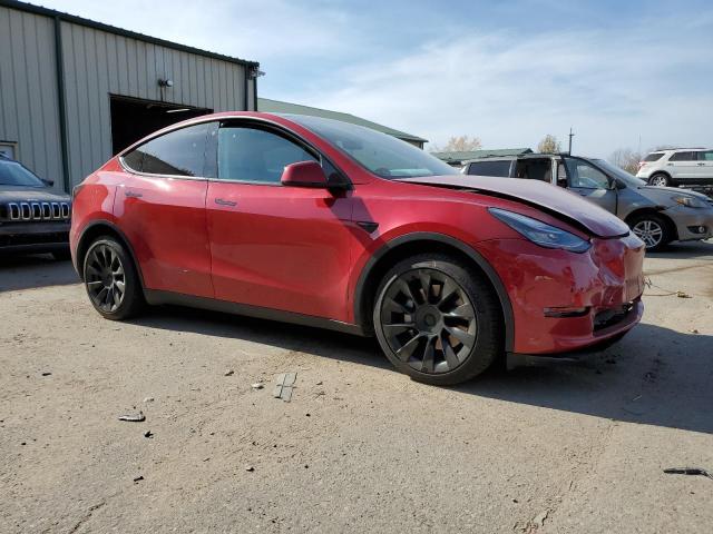  TESLA MODEL Y 2021 Красный