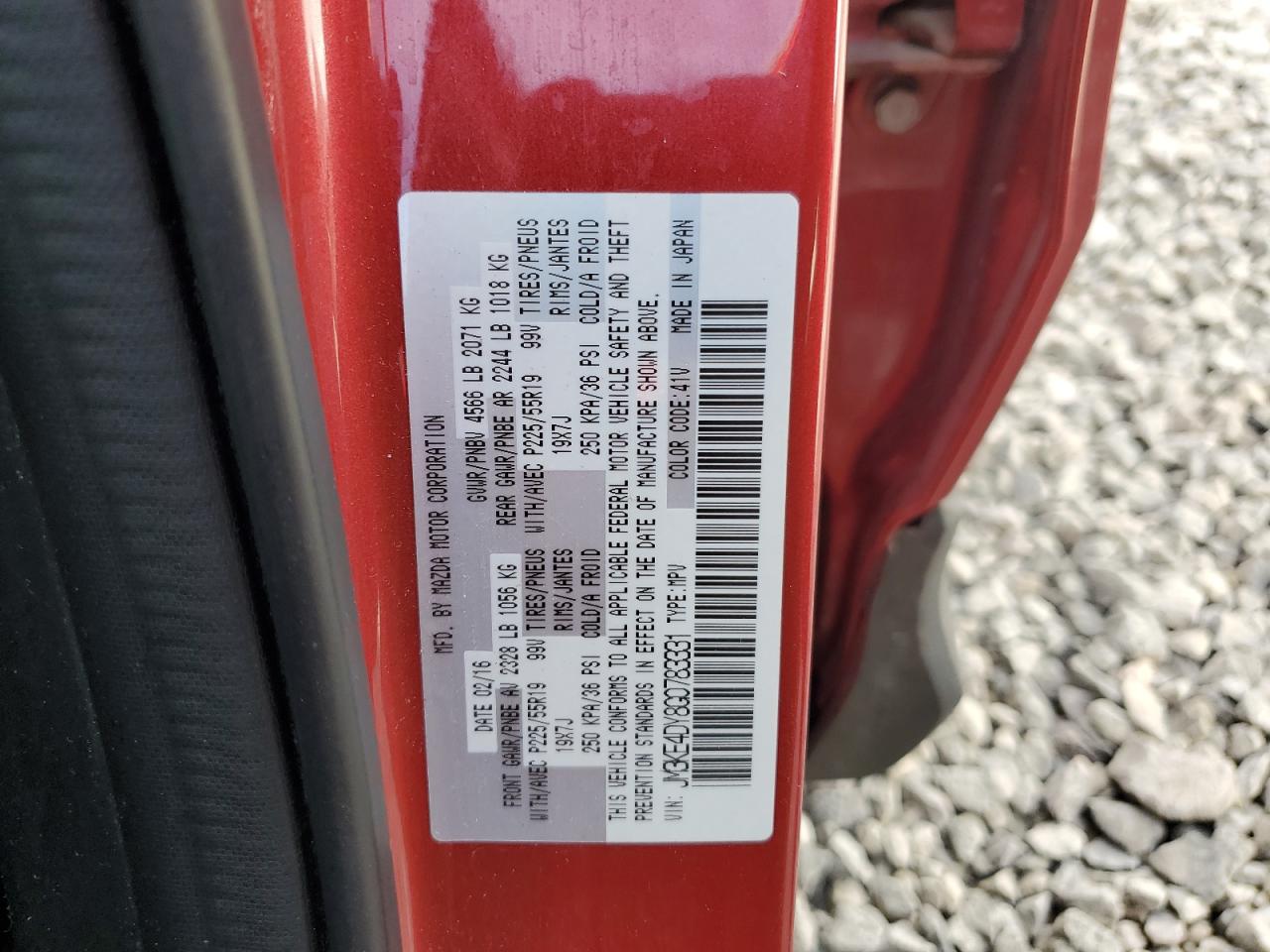 JM3KE4DY8G0783331 2016 Mazda Cx-5 Gt