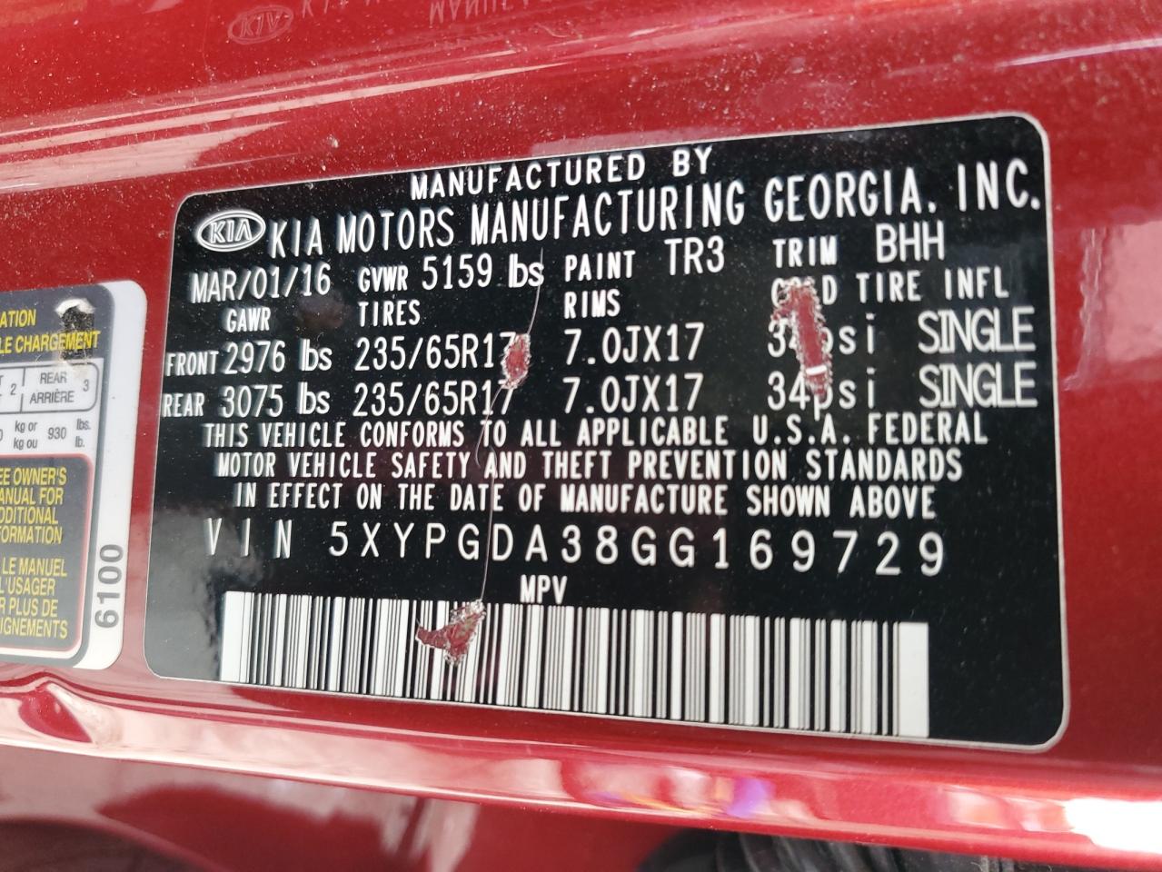 2016 Kia Sorento - Image 15