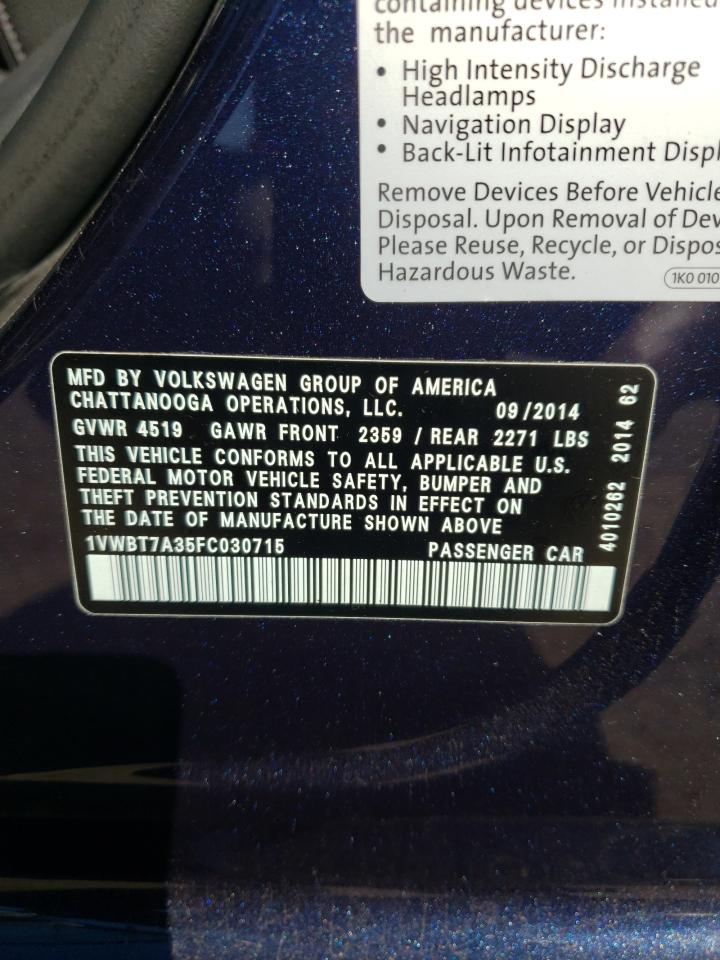 2015 Volkswagen Passat - Image 13