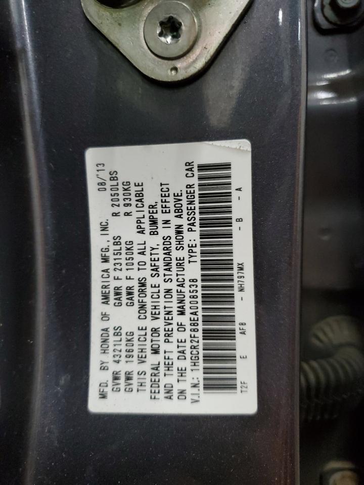 1HGCR2F88EA008538 2014 Honda Accord Exl