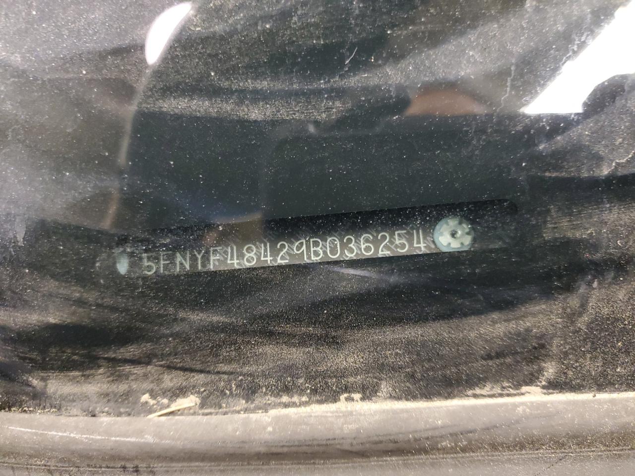 2009 Honda Pilot Ex VIN: 5FNYF48429B036254 Lot: 77594504