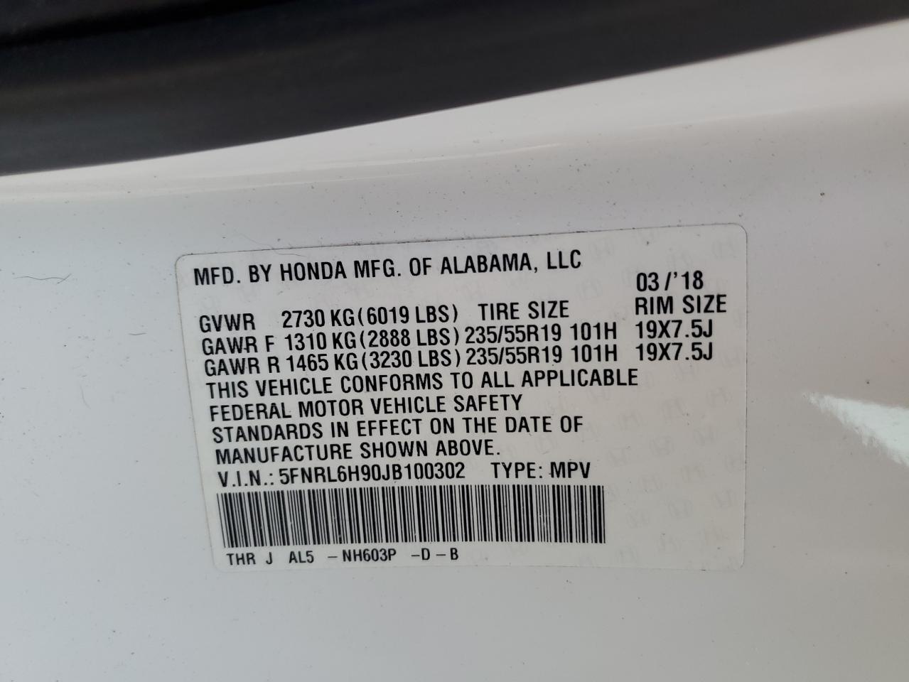 2018 Honda Odyssey - Image 13