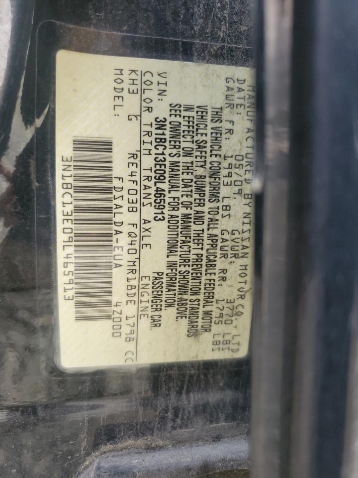 3N1BC13E09L465913 2009 Nissan Versa S