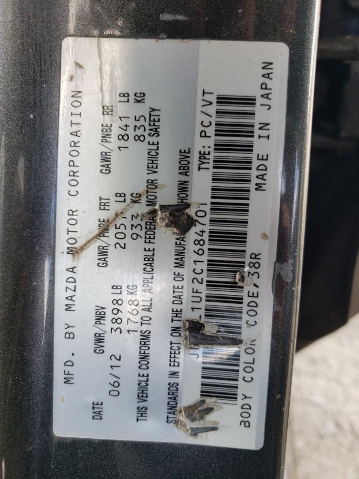 JM1BL1UF2C1684701 2012 Mazda 3 I