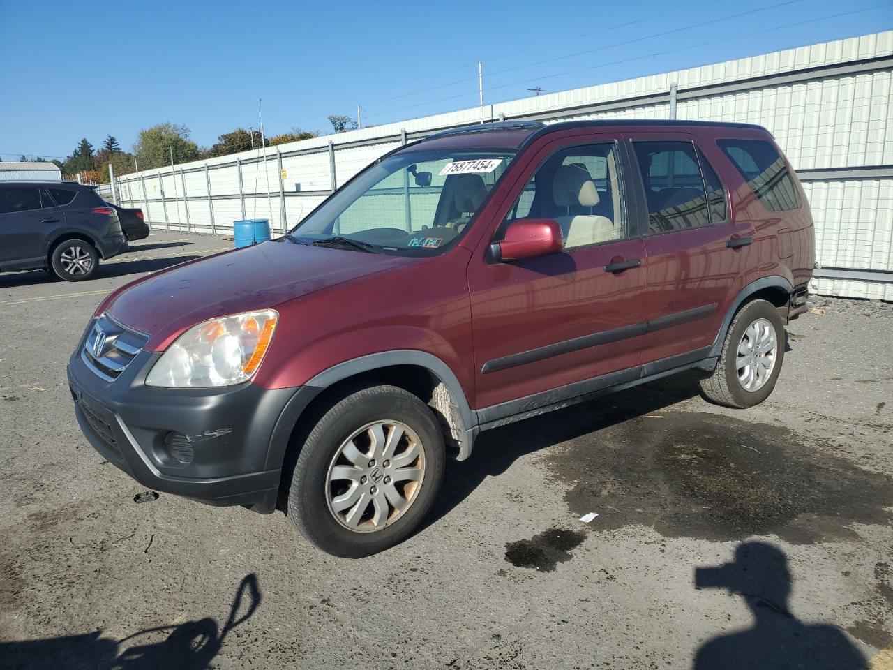 2006 Honda Cr-V Ex VIN: JHLRD78816C029578 Lot: 75877454