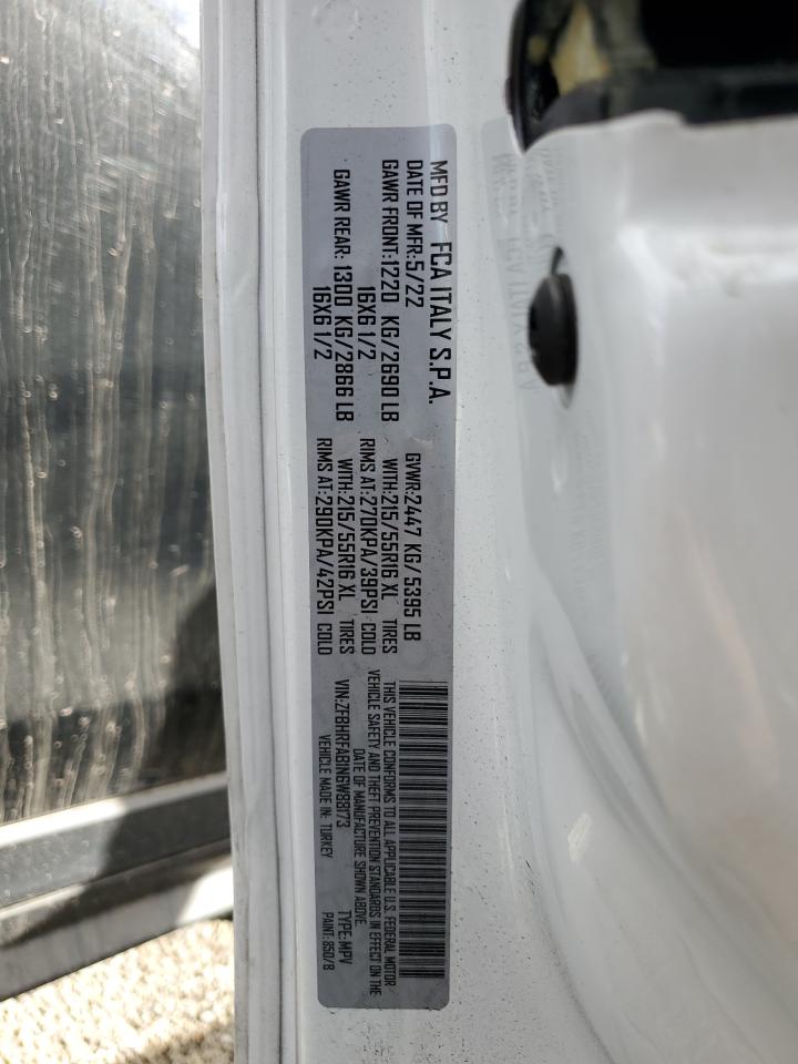 ZFBHRFAB1N6W88173 2022 Ram Promaster City Tradesman