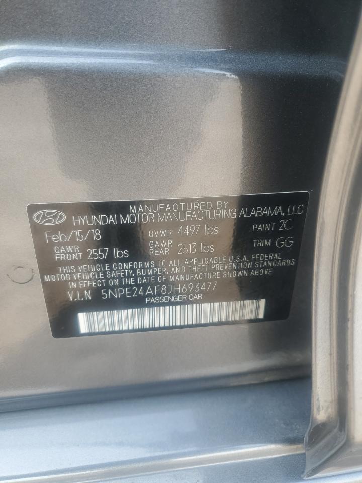 5NPE24AF8JH693477 2018 Hyundai Sonata Se