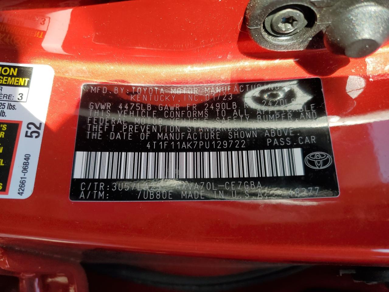 2023 Toyota Camry - Image 12