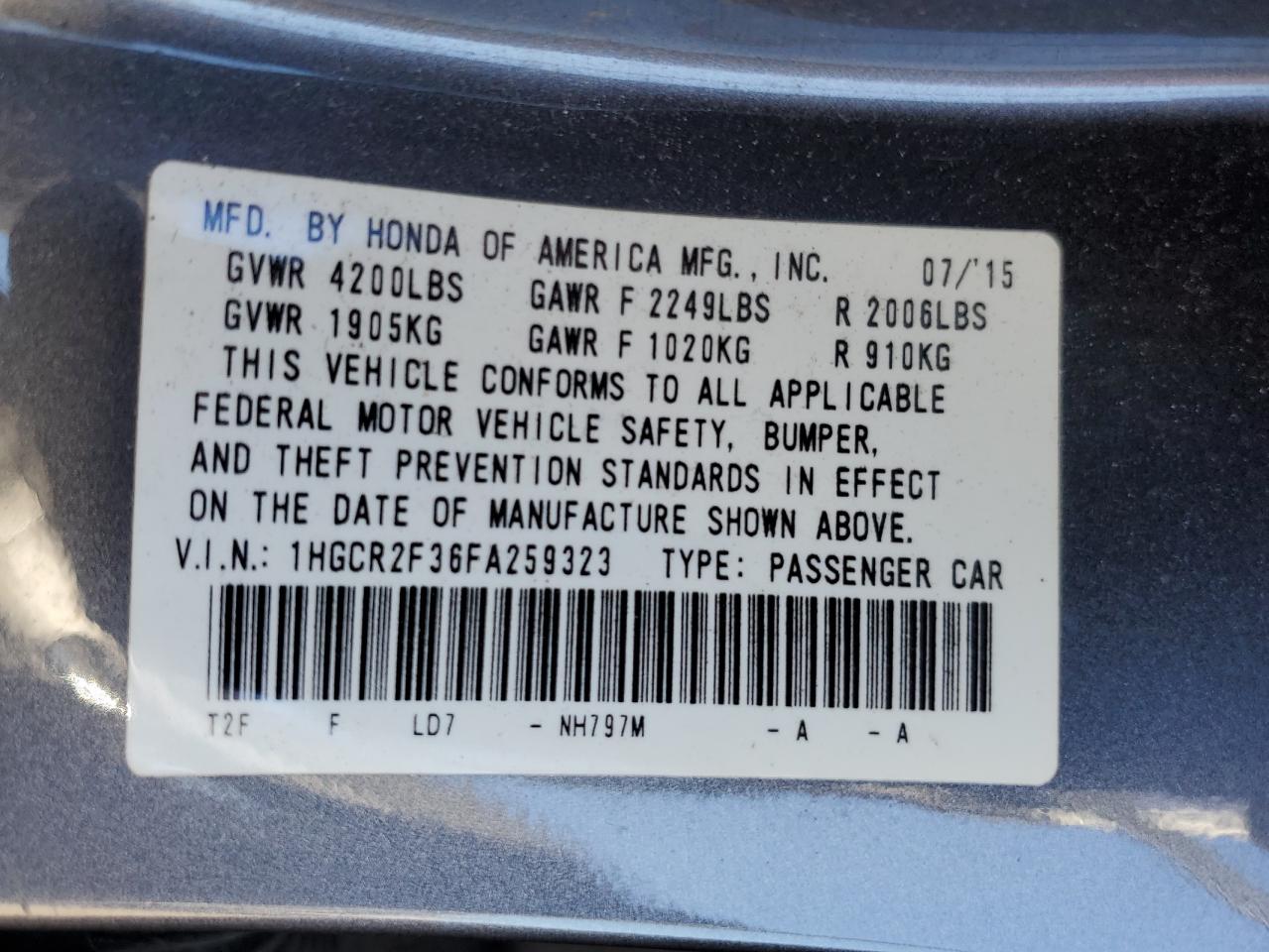 2015 Honda Accord - Image 12